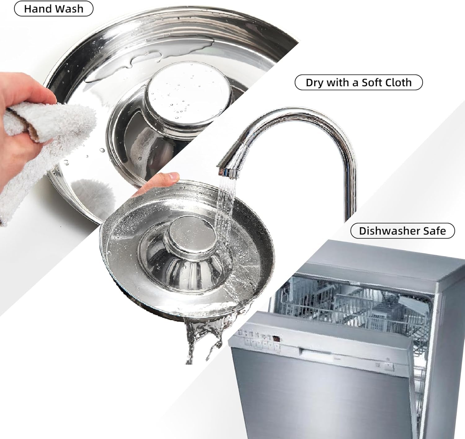 Premium Stainless Steel Dog Bowls Set of 2 - Perfect for Food and Water, Suitable for All Breeds