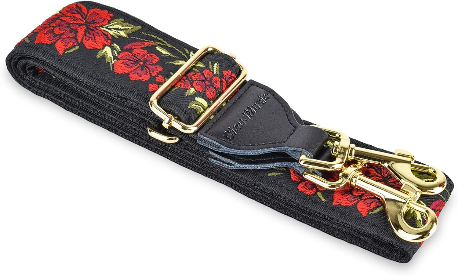 Elevate Your Style with Our Chic Red Roses Handbag Strap - Perfect for Shoulder & Crossbody Use!