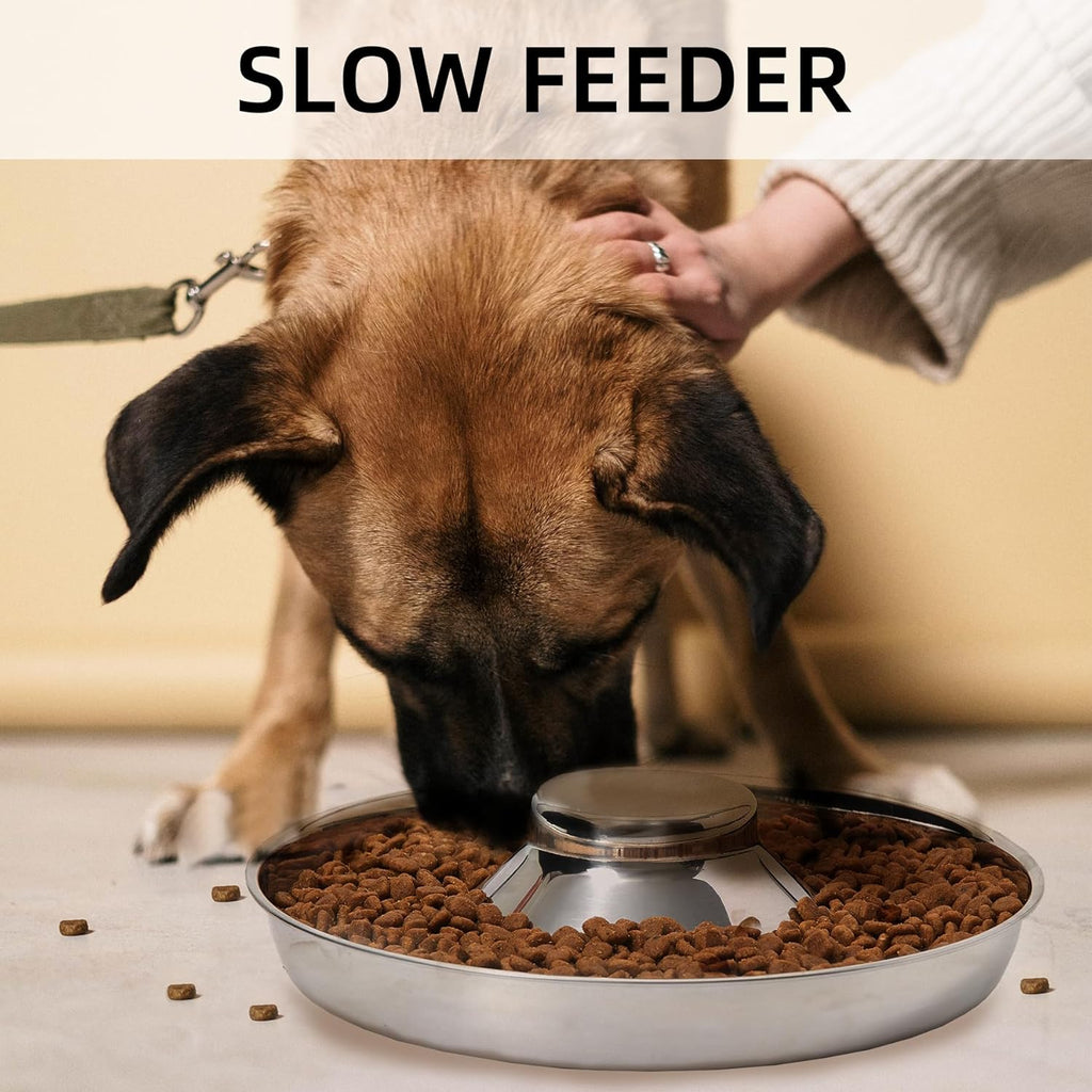 Premium Stainless Steel Dog Bowls Set of 2 - Perfect for Food and Water, Suitable for All Breeds