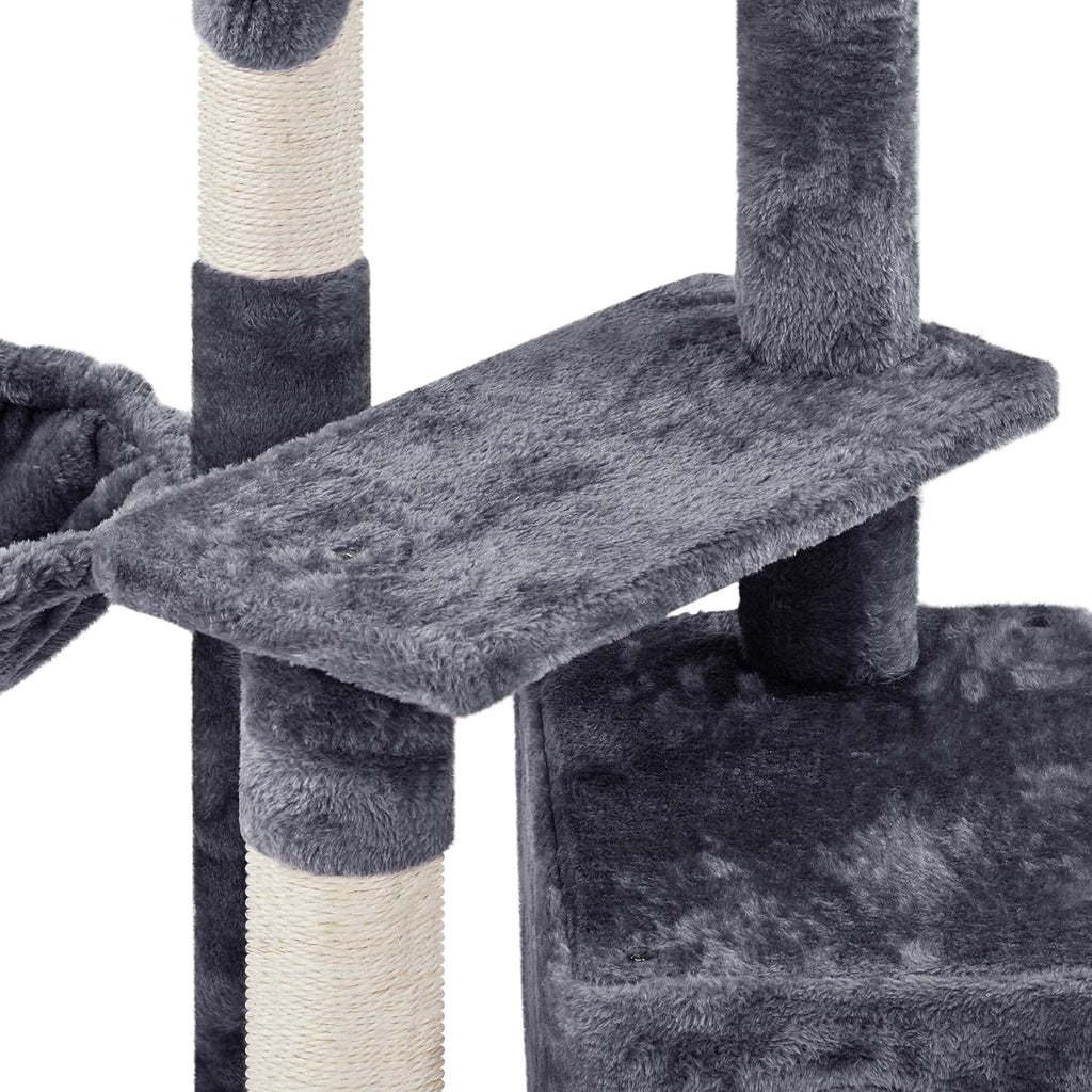 Delight Your Feline Friend with Our 34-Inch Multi-Level Cat Tree - The Ultimate Indoor Condo for Play, Scratch & Sleep!