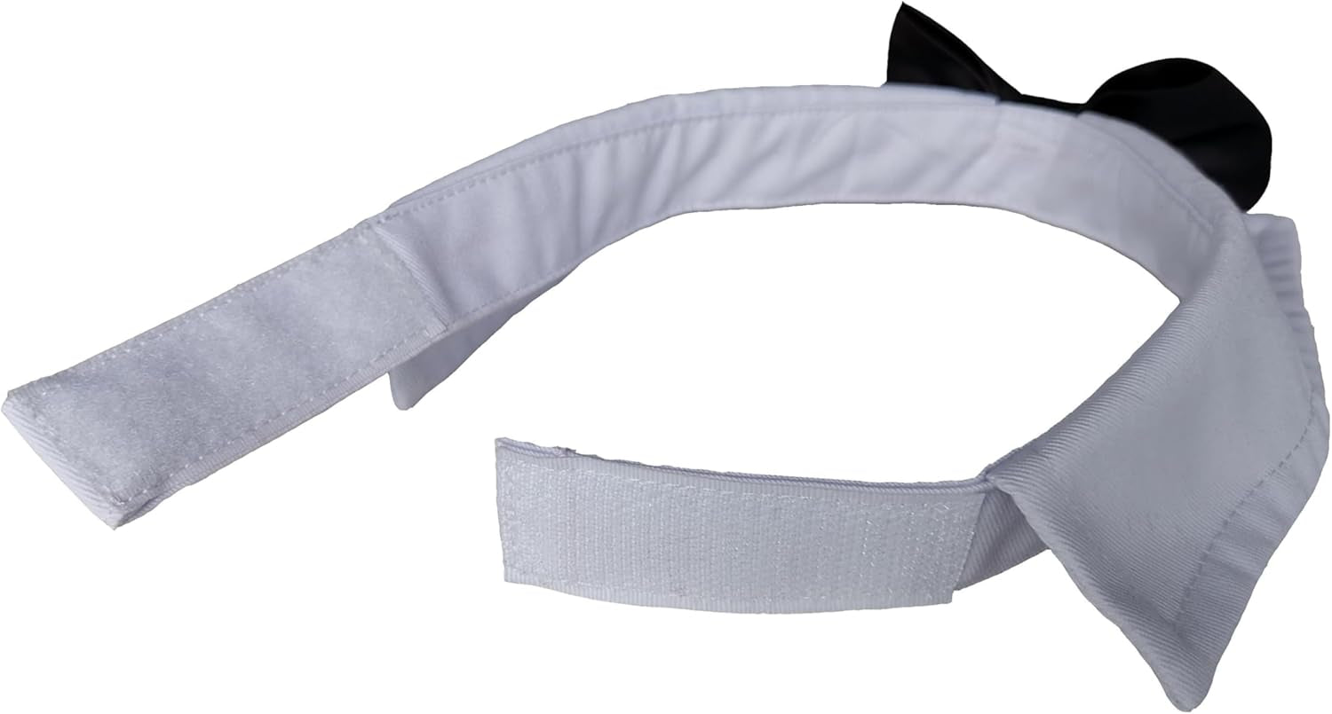 Stylish Dog Necktie and Bowtie Set - Perfect Cotton Collar with Black Tie for Small to Large Dogs